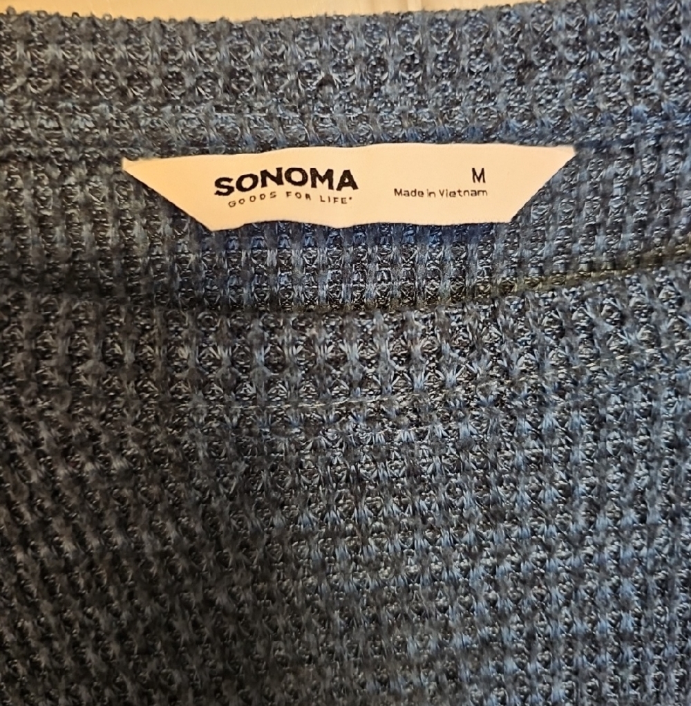 Women's Crewneck Sweater in Heathered Blue - Picture 2 of 2